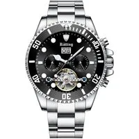 Rötting Design Automatikuhr Rötting Design Herrenuhr Automatikuhr schwarze Lünette zum Drehen, Handgelenkumfang wählbar zwischen 18 und 24 cm