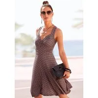 Vivance Jerseykleid in Wickeloptik mit Alloverdruck leichtes Sommerkleid, Strandkleid, Viskosekleid, Druckkleid