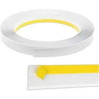 Nobily Fensterleiste PVC-Flachleiste, 60mm mit Lippe,selbstklebend, Zierleisten zur Montage, selbstklebend, Kunststoff, Farbe: Weiß