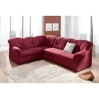 DOMO collection Ecksofa Papenburg B/T/H: 242/190/84 cm L-Form, wahlweise mit Bettfunktion, Langer Schenkel links oder rechts