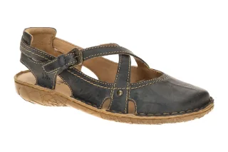 Josef Seibel Sandalette 79513 Ocean Blau Damen Keilabsatz Echtleder flexibel