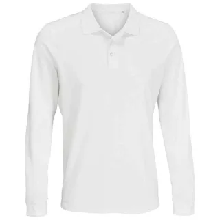 SOLS Unisex Adult Prime Pique Langarm-Poloshirt (Weiß)