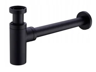 Design-Flaschensiphon, rund, schwarz matt DFSR-BM