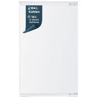 homeX Einbaukühlschrank CFB1181E, 89 cm hoch, 54 cm breit, 118 Liter, mit Gefrierfach, 88cm hoch, Schlepptürtechnik, leise 37 dB