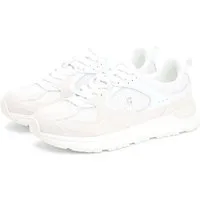 Tommy Hilfiger TH MIX MATERIAL RUNNER Plateausneaker Freizeitschuh, Schnürer, Plateausneaker mit Logoemblem