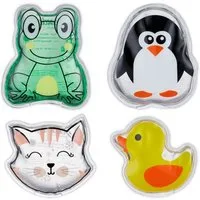 relaxdays Kühlpad Kühlpads Kinder 4er Set, 4-tlg.