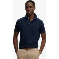 Superdry Poloshirt CLASSIC COTTON LINEN POLO aus tollem Baumwoll-Leinen-Mischgewebe