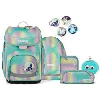 ergobag Schulranzen cubo Bundle Set (6-tlg., 6-teiliges Set), größenverstellbares Rückensystem