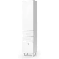 Vicco Hochschrank Sola, Weiß, 40.2 x 192.4 cm mit Tür und Schubladen (1-St)