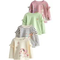 Next Langarmshirt Langärmelige Oberteile im 4er-Pack (4-tlg)
