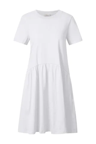 Rich & Royal - T-Shirt Dress white - Gr. - M