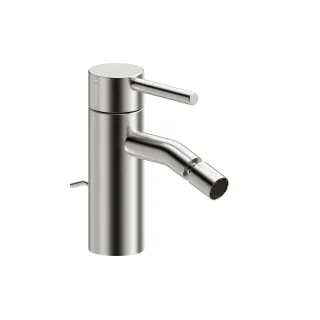 Herzbach DEEP iX Bidet-Einlochbatterie mit Zugstangen-Ablaufgarnitur Edelstahl, 18.023360.1.09 18.023360.1.09