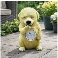 HTI-Living Gartenfigur Solar-Gartenfigur Hund, (Stück, 1 St., 1 Solar-Gartenfigur)