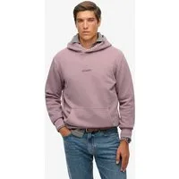 Superdry Kapuzensweatshirt MICRO LOGO HOOD aus Baumwolle und Polyester, Relaxed Fit, angeraute Sweatware
