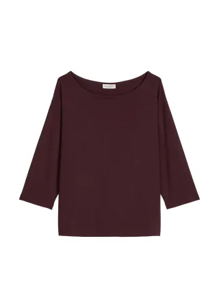 Marc OPolo Casual - T-Shirt relaxed Black Cherry - Gr. - S