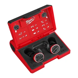 Milwaukee USB Bluetooth Kopfhörer, L4B3 RED LITHIUM Akku mit Ladekabel - 4933478750