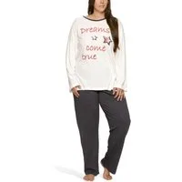 Moonline Pyjama Pyjama in großen Größen (Übergröße XL - 4XL) aus 100% Baumwolle