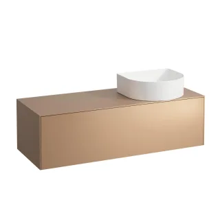 LAUFEN Waschtischunterschrank SONAR f.WT H812340/1/2/3 1175x455 1 Schubl. Ausschnitt re Kupfer, H405 H4054230340411