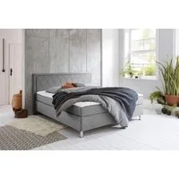 ATLANTIC home collection Boxbett Helen, Tonnentaschenfederkern-Matratze und Topper, wahlweise mit Bettkasten