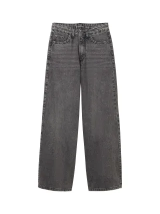 tom tailor kids - Wide Leg Jeans used mid stone grey denim - Gr. - 134