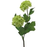 Kunstzweig Künstlicher Schneeball-Zweig 49cm. Kunstblume Viburnum Hortensie, Gasper, Höhe 49.00 cm