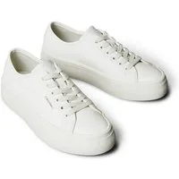 Calvin Klein Jeans VULC FLATF LACE UP LTH CK Plateausneaker Schnürschuh, Halbschuh, Freizeitsneaker mit CK-Logo
