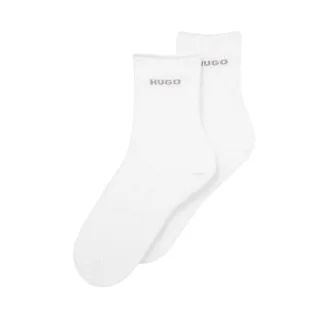 Hugo - Socken für Damen, Baumwollmischung (2er-Pack) (Weiß)