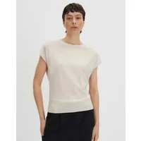 someday Kurzarmshirt KAJA Regular mit breitem Rippbund
