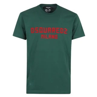 DSquared2 - "Milano" T-Shirt für Herren, Baumwolle (Grün)