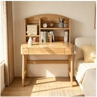 MODFU Schreibtisch Jugendschreibtisch mit Schublade, Stauraum & Haken (Kinderschreibtisch höhenverstellbar), ideal für Kinderzimmer, Lernplatz & funktionale Wohnbereiche