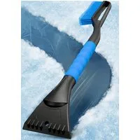 Lyvanas Eiskratzer Auto mit Besen, Ergonomischer Profi Schneebesen Auto schnell & stark Langlebiger & schonender Scheibenkratzer Auto lang & vielseitig
