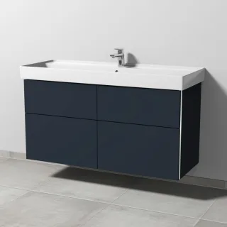 Sanipa 3way Waschtischunterbau zu Villeroy & Boch Collaro Waschtisch mit 4 Auszügen, Marine-Matt BP8381R