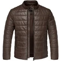 Amaci&Sons Lederjacke ELOY Lederjacke Herren Bomber Puffer Lederjacke