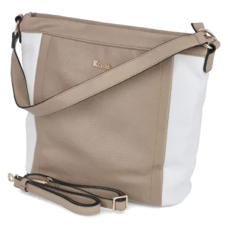 Kaerlek Schultertasche - Gr.  - Beige - Kunstleder