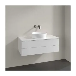Villeroy und Boch Antao Waschtisch-Unterschrank L20110GF 100x36x50cm, Waschbeckenplattenfarbe Lack, glossy white lacquer