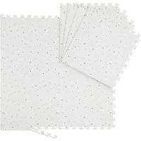 relaxdays Spielmatte 8tlg. Puzzlematte mit Sternen