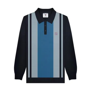 Lambretta - "AW25" Poloshirt für Herren, Verkleidet, Langärmlig (Marine/Eisen)