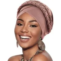 Zaewry Turbanmütze Afrikanischer Damen Geflecht Kopfbedeckung Kopftücher Chemo Kappe