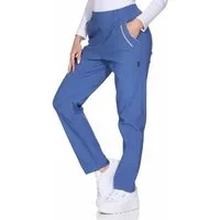 OriginalYou Schlupfhose Damen Stoffhose leichte Stretchhose Freizeithose mit elastischem Bund, farblich abgesetzte Taschen