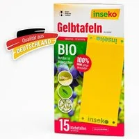 Inseko Klebefalle 15 x inseko Gelbtafeln I große Gelbsticker gegen Trauermücken UVM., 100% umweltfreundlich & giftfrei