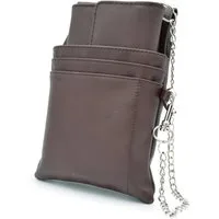 nean Kellnerbörse Geldbörse mit Holster Stecktasche Kellnerholster Portemonnaie, mit verstellbarem Druckknopfverschluss und 1 Reißverschlussfach