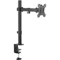 RICOO Monitor-Halterung Monitor Tischhalterung universal schwenkbar neigbar drehbar TS2611, (bis 32 Zoll, VESA 75x75 und 100x100, 1-tlg., 8 kg Belastbarkeit, von 33-81 cm (13"-32) Bildschirm-Diagonale, neigbar bis 90°, drehbar bis 360°, schwenkbar bi