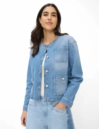 Brax Damen Jeans Style PARIS, denim hellblau, Gr. 48