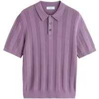 Next Poloshirt Regular Fit Poloshirt aus Strick, Pointelle (1-tlg)