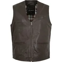 Jilani Lederweste Prospo Jilani Collection - Herren Lederweste Lammnappa dunkelbraun