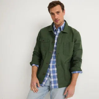 Worker-Jacke für Herren, Herren, size: regular, Grün, Baumwolle/Elasthan, by Lands' End