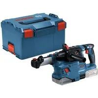 BOSCH Akku-Kombibohrhammer GBH 18V-22, 18 V, max. 1050 U/min, Bohrhammer mit SDS plus + GDE 18V-12 - in L-BOXX 238
