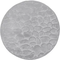Euroshowers GmbH Badematte Euroshowers Badaccessoire Bellarina hellgrau 60 cm, Memory funktion, Rutschhemmende Beschichtung auf der Unterseite, 100% polyester, memory foam (stoppning), latex SBR, Rund, Memory funktion, Rutschhemmende Beschichtung auf
