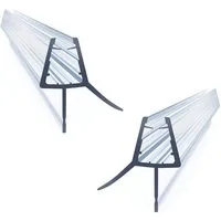 Boromal Duschdichtung Duschtürdichtung Duschwassersperre Geeignet für 4/5/6/7/8 mm Glasdicke, L: 70 cm, (2-St)