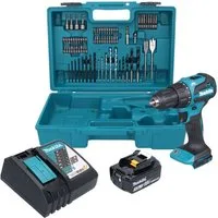 Makita Akku-Schlagbohrschrauber DHP 490 RF1X3 Akku Schlagbohrschrauber 18 V 65 Nm Brushless + 1x Akku